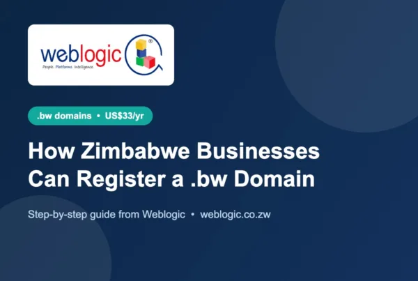 How Zimbabwe businesses can register a .bw domain with Weblogic